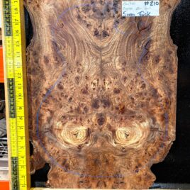 English Elm Burl Guitar & Bass Bookmatched Top Set