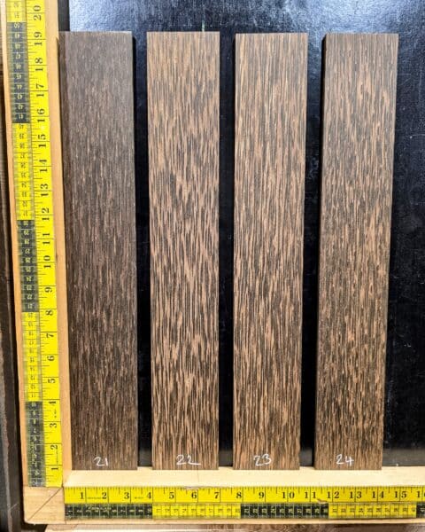 Black Palm Fingerboard Blank