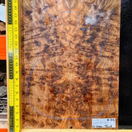 English Elm Burl Guitar & Bass Bookmatched Top Set