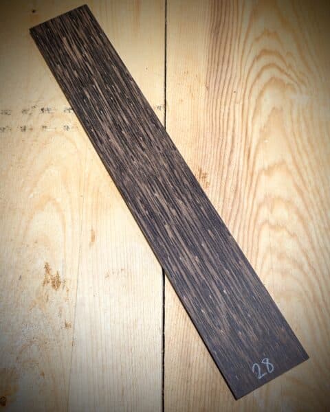 Black Palm Fingerboard Blank