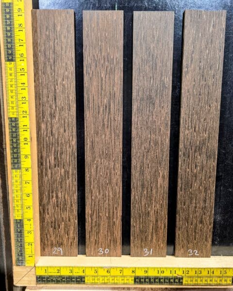 Black Palm Fingerboard Blank