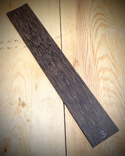 Black Palm Fingerboard Blank