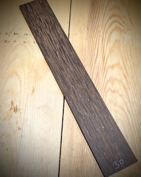 Black Palm Fingerboard Blank