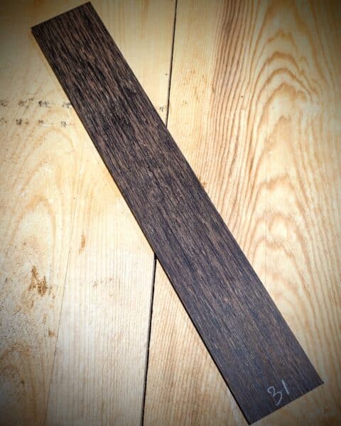 Black Palm Fingerboard Blank