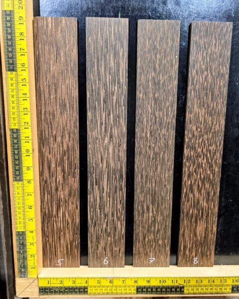 Black Palm Fingerboard Blank