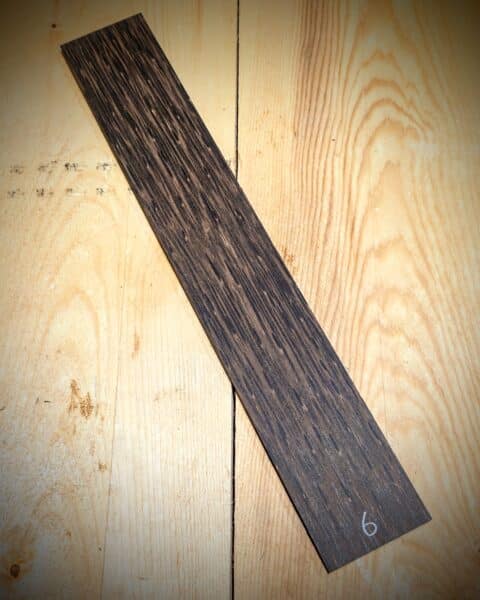 Black Palm Fingerboard Blank