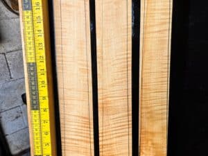 Flame Maple Guitar Fingerboard Blank