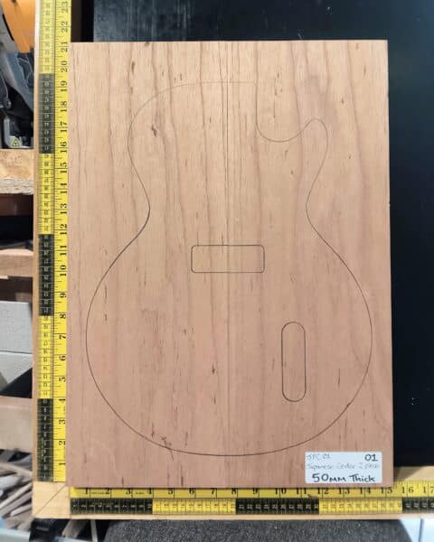 Japanese Cedar Two Piece Body Blank