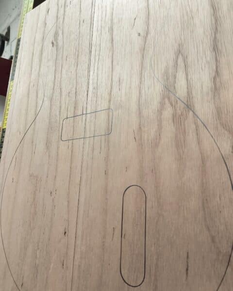 Japanese Cedar Two Piece Body Blank
