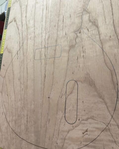 Japanese Cedar Two Piece Body Blank