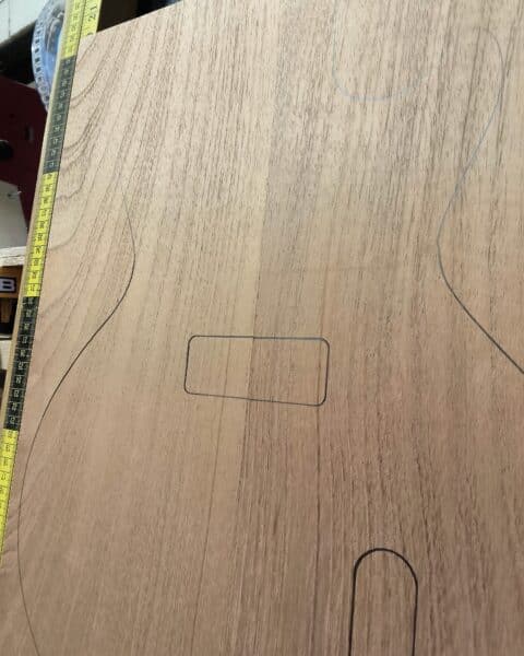 Japanese Cedar Two Piece Body Blank