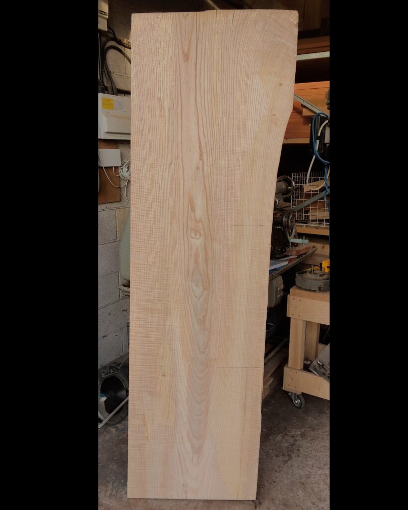English Ripple Ash Live Edge Slab 17 | Luthierwood & Artisan Supplies
