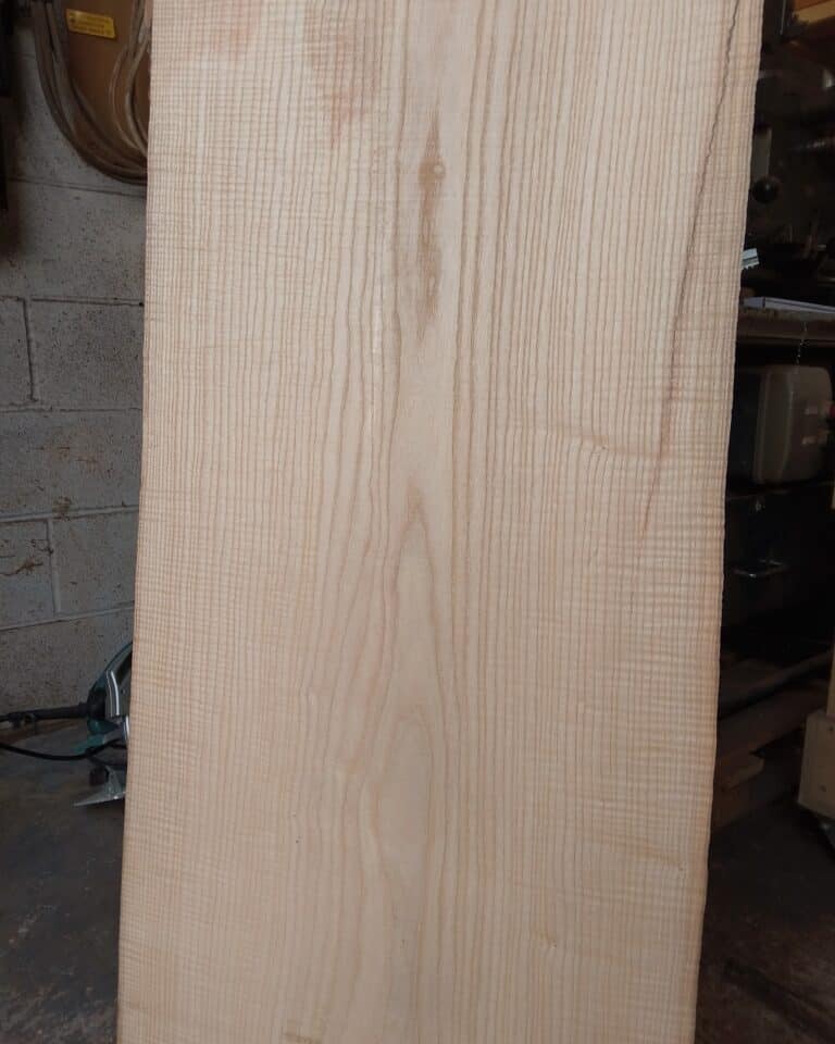 English Ripple Ash Live Edge Slab 24 | Luthierwood & Artisan Supplies