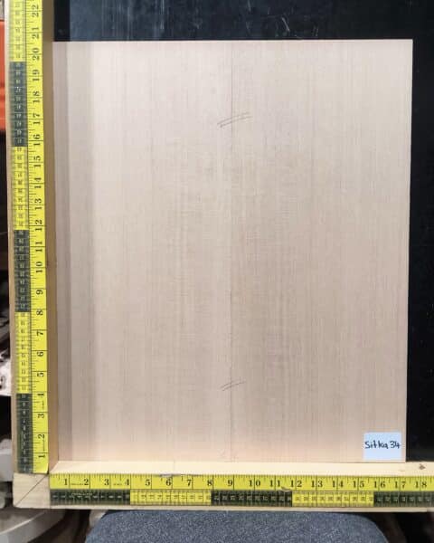 Alaskan Sitka Spruce AAA Bookmatched Acoustic Soundboard