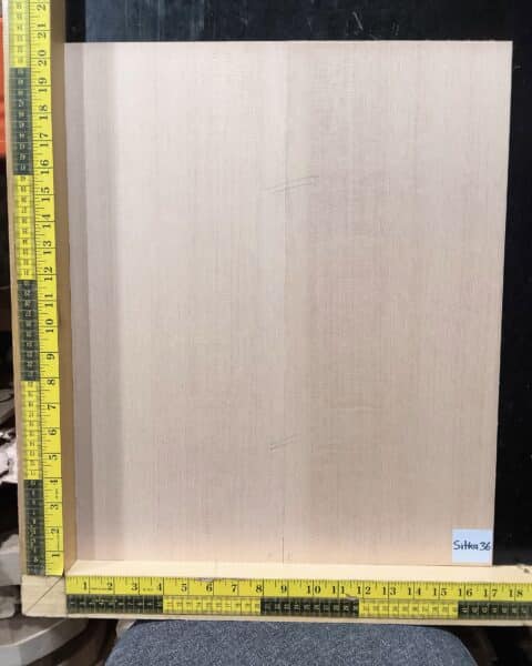 Alaskan Sitka Spruce AAA Bookmatched Acoustic Soundboard