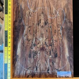Stabilised Spalted Beech Bookmatched Top Set