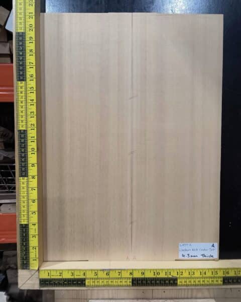 Western Red Cedar Old Growth Acoustic Soundboard
