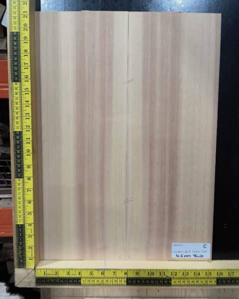 Western Red Cedar Old Growth Acoustic Soundboard