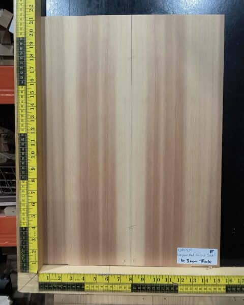 Western Red Cedar Old Growth Acoustic Soundboard