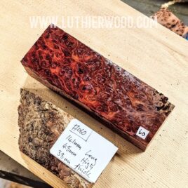 Australian Jarrah Burl Knife Scales Block