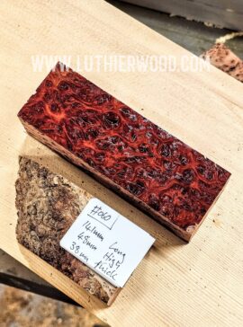 Australian Jarrah Burl Knife Scales Block