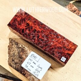 Australian Jarrah Burl Knife Scales Block
