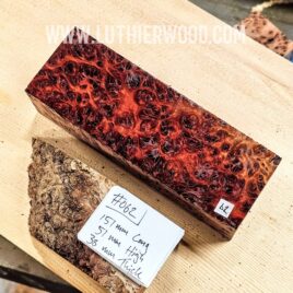 Australian Jarrah Burl Knife Scales Block