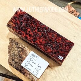 Australian Jarrah Burl Knife Scales Block 068