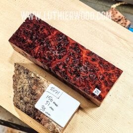 Australian Jarrah Burl Knife Scales Block 071