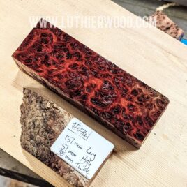 Australian Jarrah Burl Knife Scales Block 074