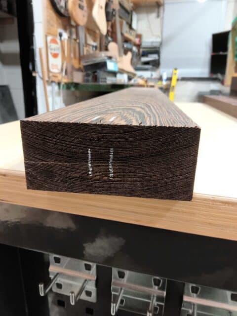 Wenge Flat Sawn Neck Blank