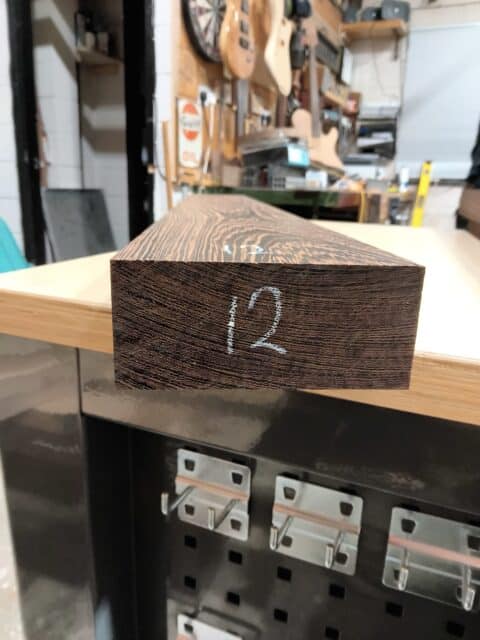 Wenge Flat Sawn Neck Blank