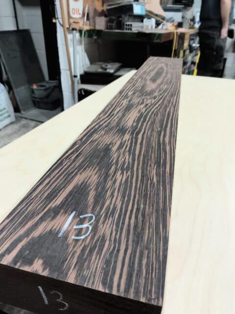 Wenge Flat Sawn Neck Blank