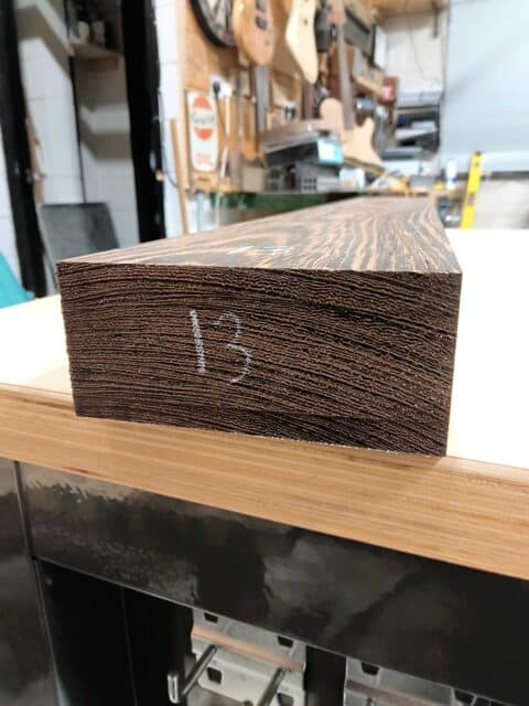 Wenge Flat Sawn Neck Blank