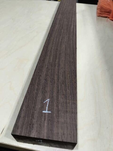 Wenge Quarter Sawn Neck Blank