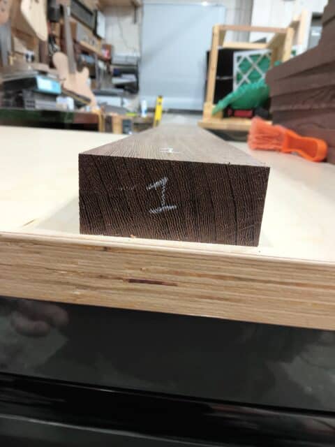 Wenge Quarter Sawn Neck Blank