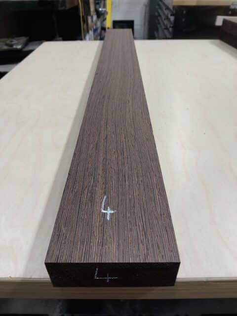Wenge Quarter Sawn Neck Blank