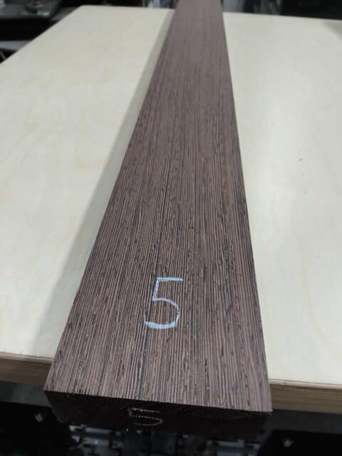 Wenge Quarter Sawn Neck Blank