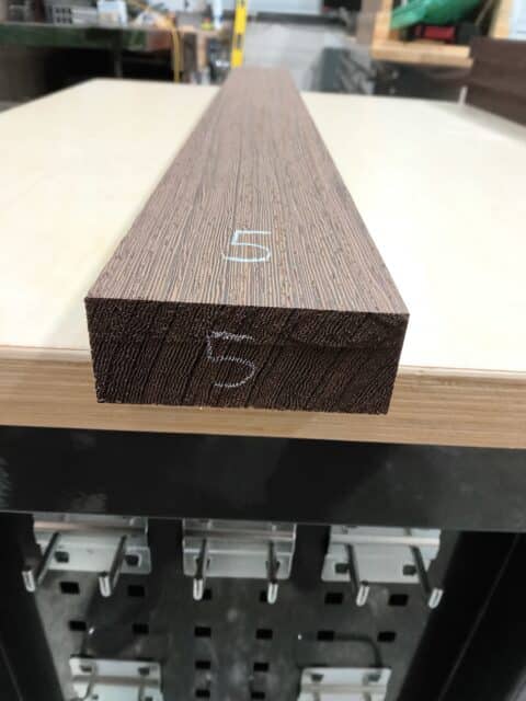 Wenge Quarter Sawn Neck Blank