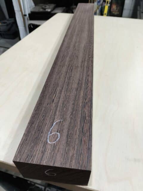 Wenge Rift Sawn Neck Blank