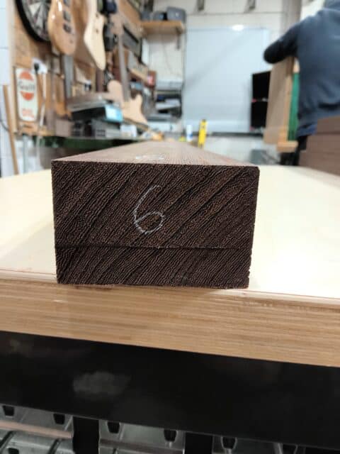 Wenge Rift Sawn Neck Blank