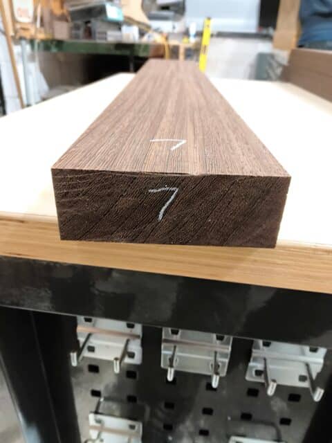 Wenge Rift Sawn Neck Blank