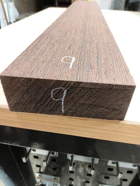 Wenge Rift Sawn Neck Blank