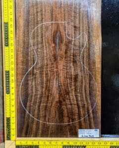 Figured Walnut Bookmatched Guitar Top Set