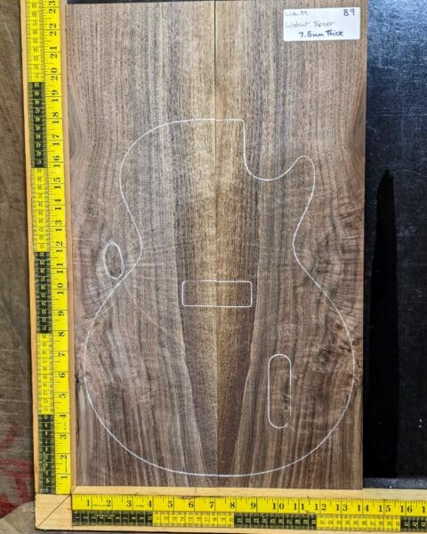 Figured Walnut Bookmatched Guitar Top Set