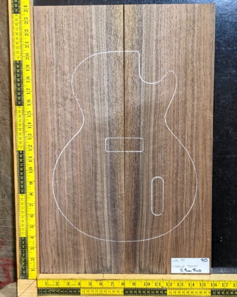 Walnut Bookmatched Guitar Top Set