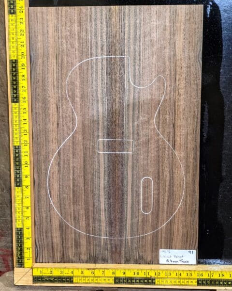 Walnut Bookmatched Guitar Top Set