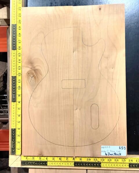 American Red Alder Body Blank