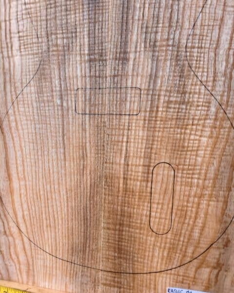 Ripple Ash Bookmatched Carve Top Set