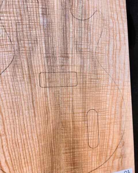 Ripple Ash Bookmatched Carve Top Set